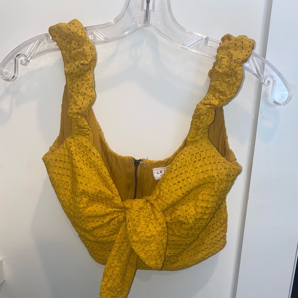 Yellow crop top - Picture 3 of 6